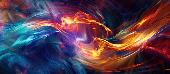 Wall Mural - Abstract background created through a long light exposure ideal for use as a copy space image