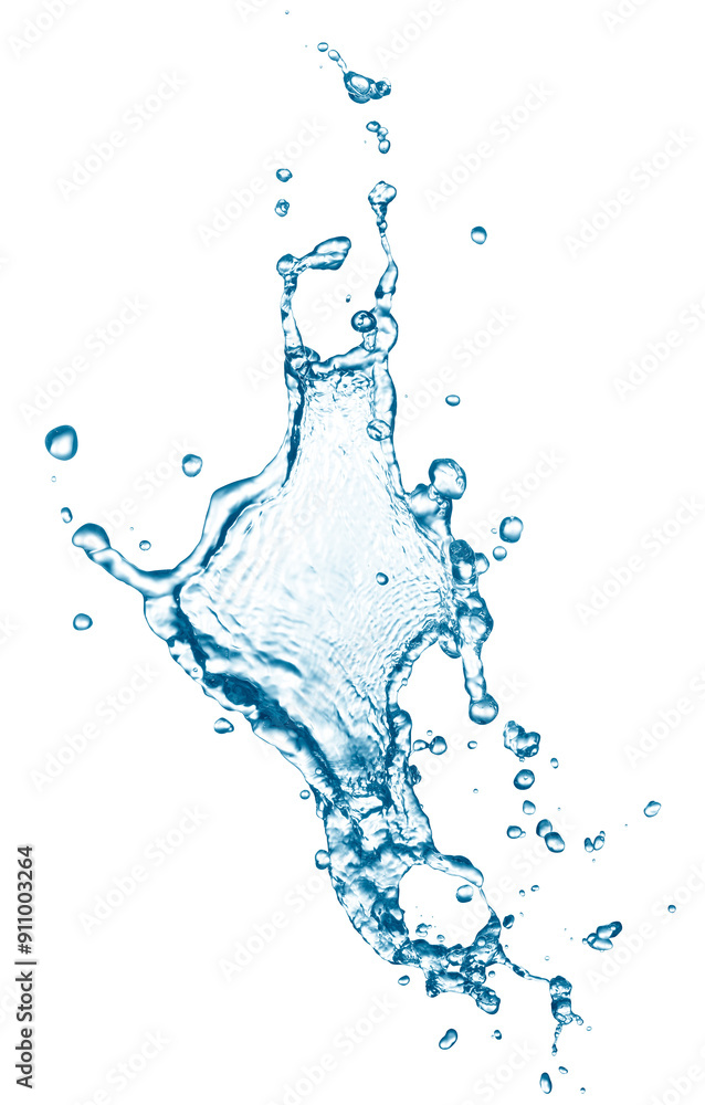 Water splash isolated Stock Photo | Adobe Stock