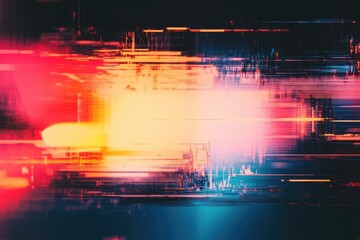 Wall Mural - Vibrant abstract background with dynamic lines and glowing colors, ideal for modern design and technology themes.