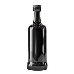 Black bottle mockup clip art