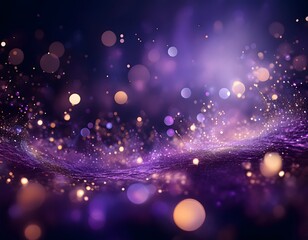 Wall Mural - Purple abstract background with bokeh