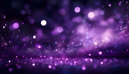 Wall Mural - Purple abstract background with bokeh