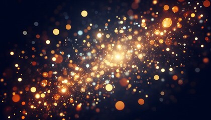 Wall Mural - Gold background with bokeh