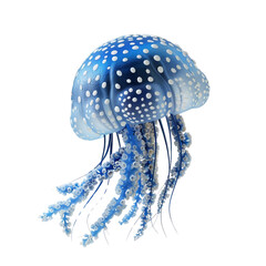 Blue jellyfish clip art