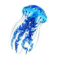 Blue jellyfish clip art