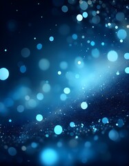 Wall Mural - Blue abstract background with bokeh