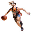 © Rawpixel.com - PNG Female basketball player dribbling motion sports.