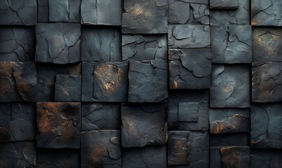 Wall Mural - dark stone wall texture