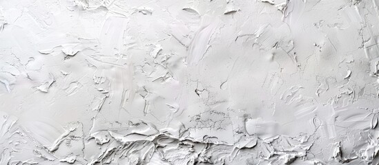 Canvas Print - Texture of white decorative plaster on the wall with copy space image available