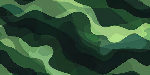 Wall Mural - Abstract Green Camouflage Pattern