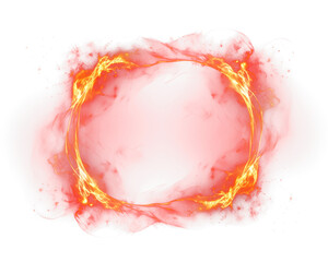 Sticker - PNG Fire night space red.