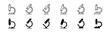 © nichosi - Set of microscope icons. Line and glyph microscope vector. Lab microscope set