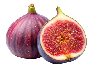 Fresh figs isolated on white