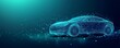 © Georgii - Wireframe illustration of a futuristic car with digital design elements