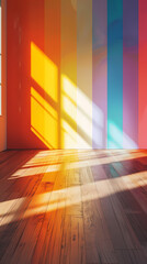 Wall Mural - Rainbow colors, design inspiration for empty room