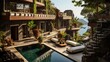 © Shades3d - Elegant tropical mansions with ocean views.