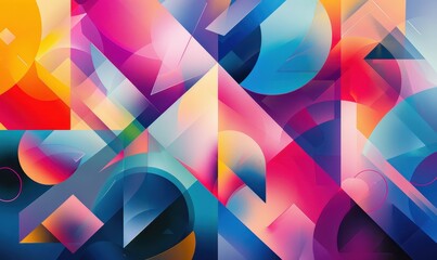 Canvas Print - Abstract colored geometric background for design, covers, advertising, templates, banners and posters