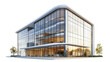 © paweena - Modern glass building with a sleek design, capturing the elegance of contemporary architecture. Ideal for corporate office or commercial use.