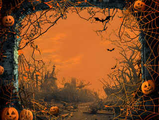 Wall Mural - halloween frame