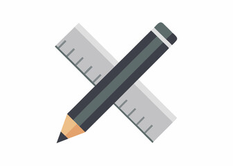 Canvas Print - Pencil Symbol Vector – Sleek and Simple Pencil Icon Design