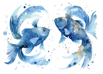 Sticker - PNG Animal fish koi underwater.