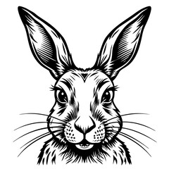 RABBIT VECTOR DESIGN SILHOUETTE DESIGN FOR T SHIRT DESIGN 