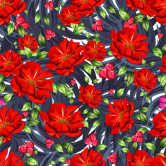 Wall Mural - Floral background_110106663