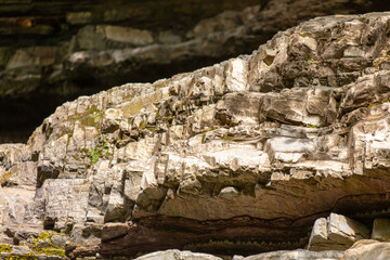 Sticker - Layers of rock as an abstract background. Texture