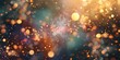 © Anna - Bright colored background with iridescent bokeh. Festive banner for Christmas, New Year and other holidays