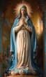 © lc design - Statue of Our lady of grace virgin Mary
