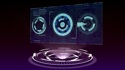 future technology network concept FHD. Modern cyberspace innovation.