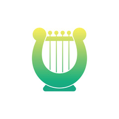 Wall Mural - Harp vector icon