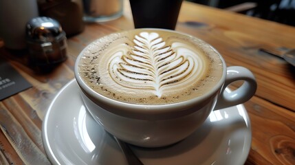 Wall Mural - A Perfect Latte Art