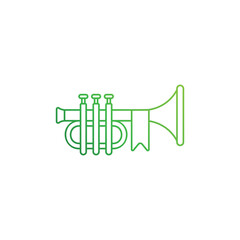 Wall Mural - Trumpet vector icon