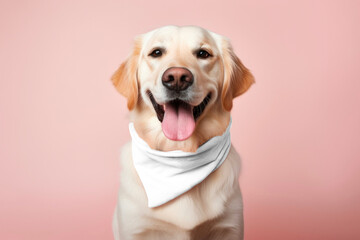 Poster - Dog's bandana, png transparent mockup