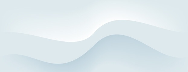 Wall Mural - white background with 3d wavy texture composition