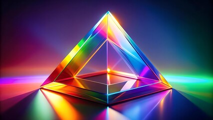 Poster - Intersecting Lines of Light: A Triangular Prism  Generative AI