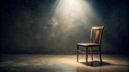 Poster - The Empty Chair: A Prodigal Daughter's Absence  generative AI