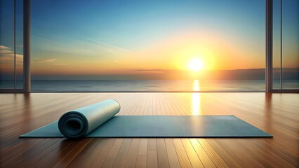 Sticker - Sunrise Yoga Flow  generative AI