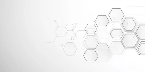 Wall Mural - engineering genetics and molecular structures, hexagonal dna networks, science and chemical concepts