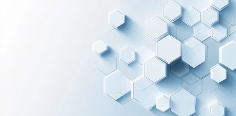 Wall Mural - a hexagon dna structure, genetic engineering, chemical and biotechnology concepts, innovation techno