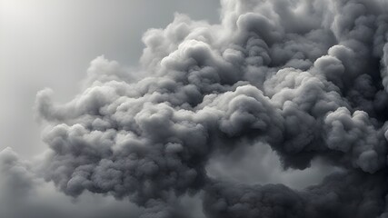 silver and gray smoke or cloudy