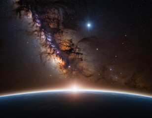 Wall Mural - deep space and the universe