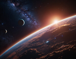 Wall Mural - deep space and the universe