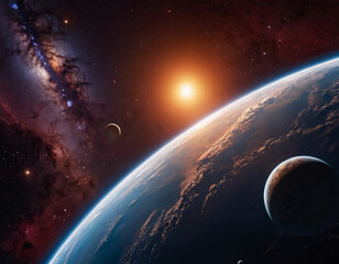 Wall Mural - deep space and the universe