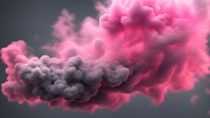 pink and gray smoke or cloudy