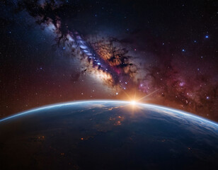 Wall Mural - deep space and the universe