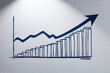© Bendix - Graphical Representation of Business Growth Trends on a White Wall