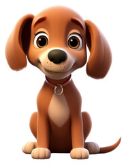 Poster - PNG Cartoon animal mammal puppy.