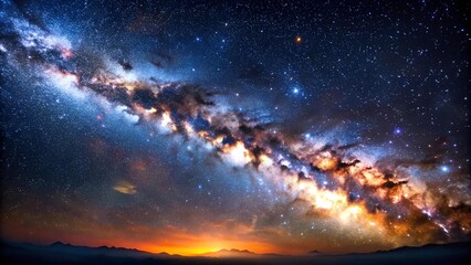 Wall Mural - Cosmic Tapestry: A Symphony of Stardust and Light  Generative AI